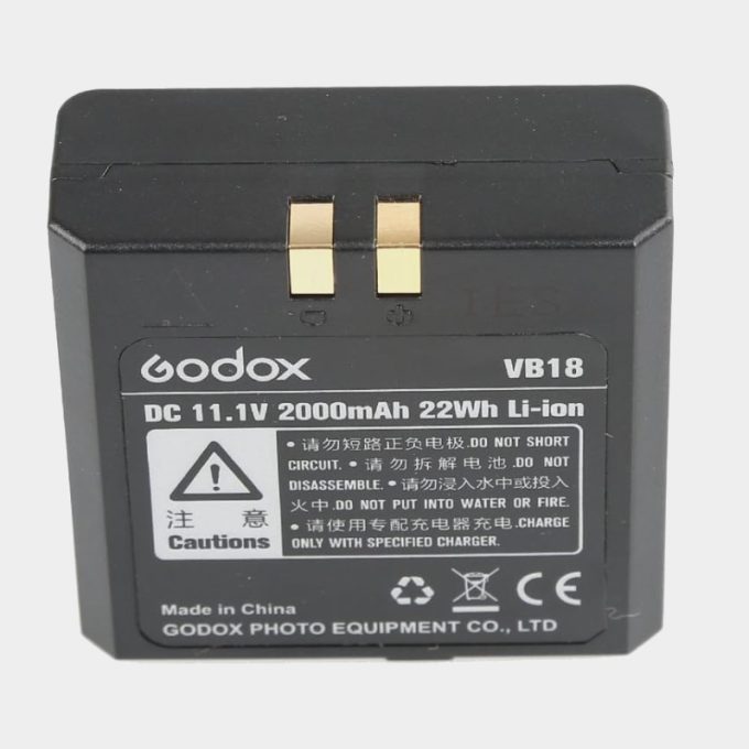 Batería Godox VB-18 2000mAh para Flash Godox VING V860IIC TTL