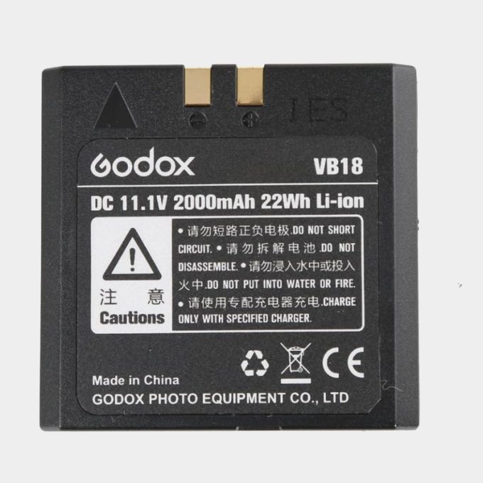 Batería Godox VB-18 2000mAh para Flash Godox VING V860IIC TTL