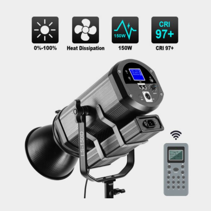 Reflextor LED 5600K GVM LS-150D de 150W, Con montura Bowens