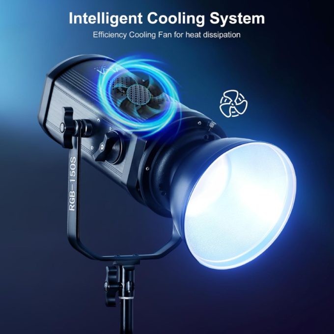 Reflextor Led GVM RGB 150W Con montura Bowens, a todo color