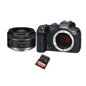 Canon EOS R7 con lente Canon RF 50mm f/1.8 Memoria 64 GB