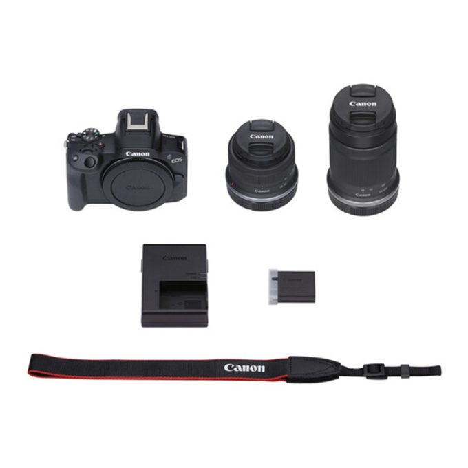 Canon EOS R50 Mirrorless con lentes 18-45mm y 55-210mm