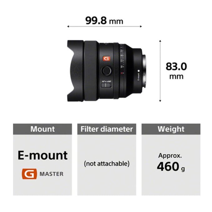 Sony FE 14mm f/1.8 GM Full-Frame