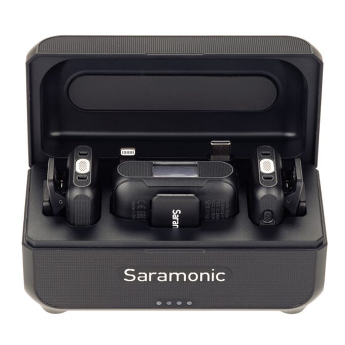 Micrófono inalámbrico Dual Saramonic Blink 500 B2+ para cámaras y Móviles