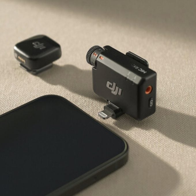 Adaptador Lightning DJI Mic Mini para iPhone 14, 13, 12, 11