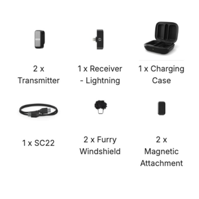 RODE Wireless Micro Dual Lightning para iphone ultra compacto