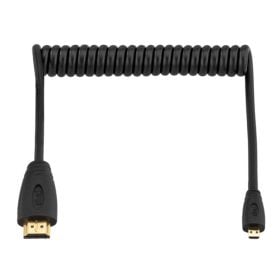 Cable micro-HDMI a HDMI en espiral Elvid de alta velocidad 91 cm