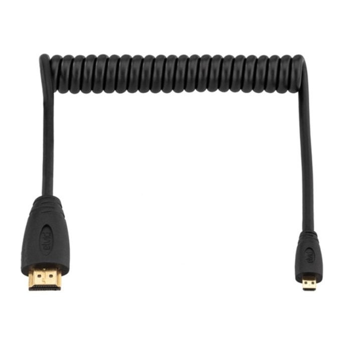 Cable micro-HDMI a HDMI en espiral Elvid de alta velocidad 91 cm