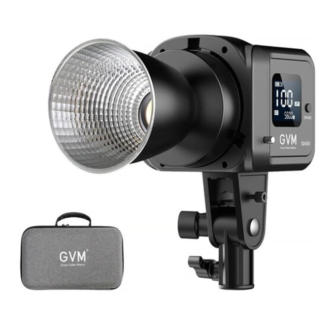 Luz LED Monolight GVM SD80D de 2700K a 7500K 80W