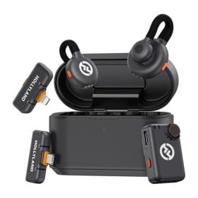 Micrófono inalámbrico Hollyland LARK M2S Ultimate Combo dual, para cámaras y dispositivos móviles