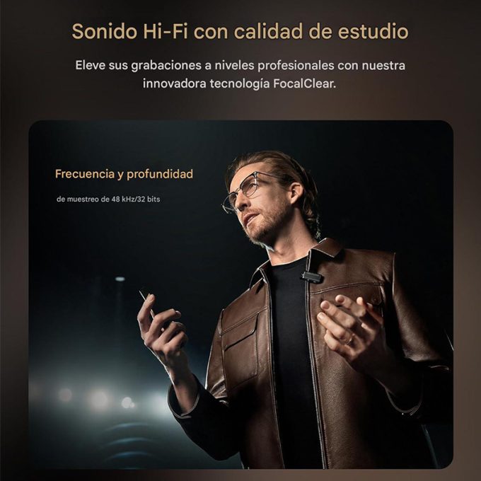 Hollyland Lark Max 2 Micrófonos inalámbricos con auriculares de retorno