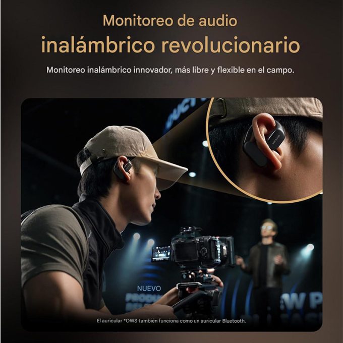 Hollyland Lark Max 2 Micrófonos inalámbricos con auriculares de retorno