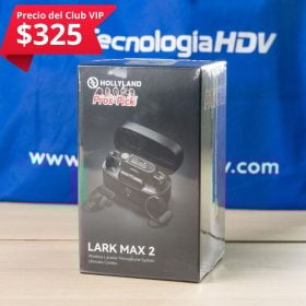 Hollyland Lark Max 2 Micrófonos inalámbricos con auriculares de retorno
