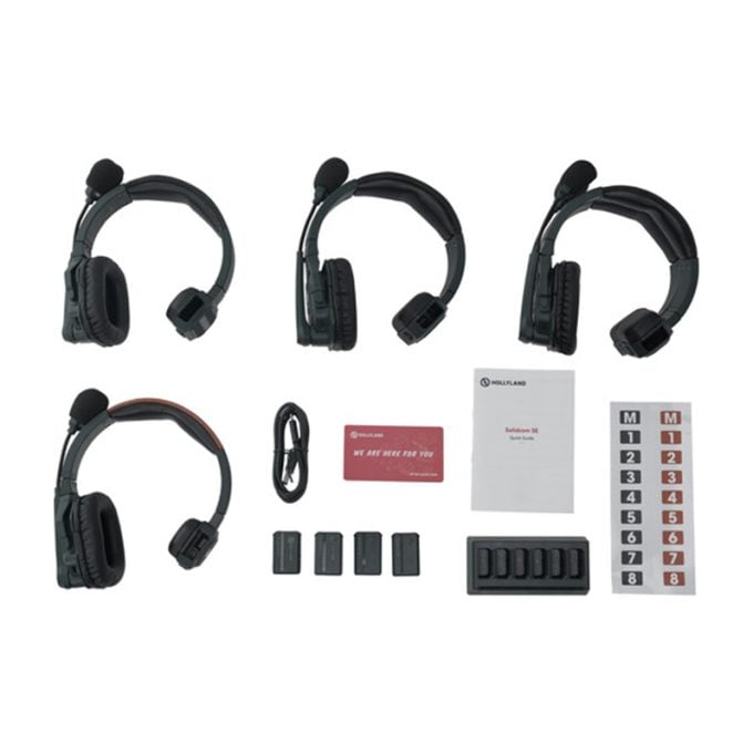 Intercom Hollyland Solidcom SE Global 4S 4-Personas Full-Duplex Single-Ear