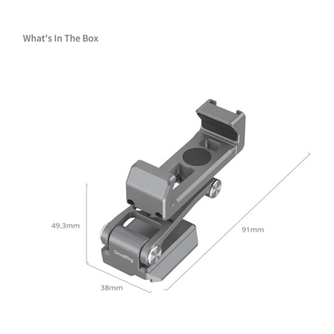 Soporte de teléfono de liberación rápida tipo Arca SmallRig para DJI RS 4 Mini/RS 3 Mini