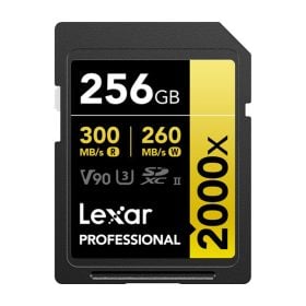 Tarjeta de memoria lexar 256GB V90
