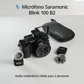 Micrófono Inalámbrico Saramonic Blink 100 B2 para Grabación Profesional de 2 Personas