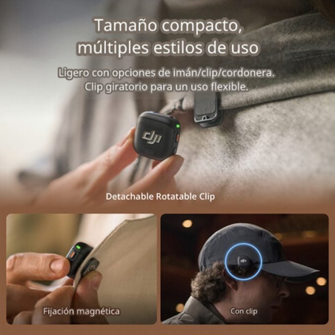 Micrófono inalámbrico  DJI Mic 3 para dos personas - Imagen 3