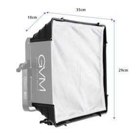 Kit de 2 difusores de softbox plegables con rejilla tipo colmena para serie GVM 880RS
