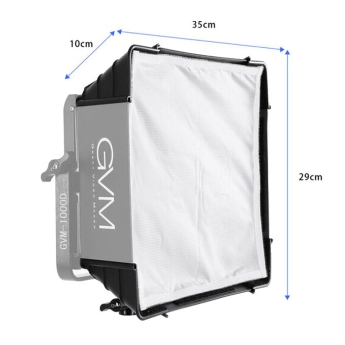 Kit de 2 difusores de softbox plegables con rejilla tipo colmena para serie GVM 880RS