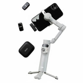 Estabilizador más Micrófono para telefonos DJI Osmo Mobile 7 + Rode Wireless Micro
