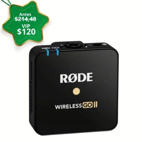Transmisor Solo para Micrófono RODE Wireless GO II TX (2,4 GHz, negro) SOLO VIP