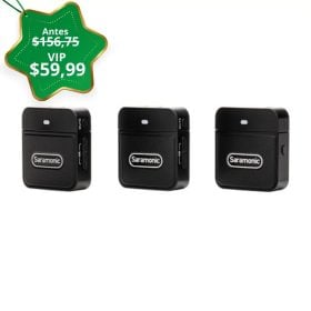 Micrófono Inalámbrico Saramonic Blink 100 B2 para Grabación Profesional de 2 SOLO VIP