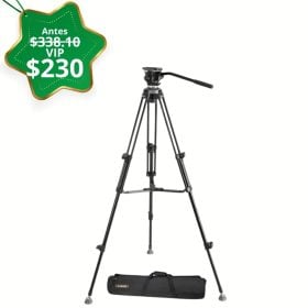 SOLO VIP Trípode profesional E-Image EK610 con cabezal fluido
