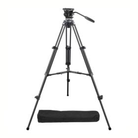 Trípode de fibra de carbono de 2 etapas E-Image EC610R Soporta 3 kg