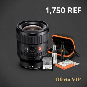Lente Sony FE 24MM F/1.4 GM + Memoria Sony 128GB V60 + Kit de limpieza