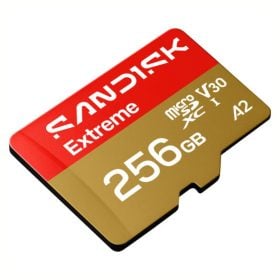 MicroSDXC Sandisk 256GB exteme UHS-I V30 Tarjeta de memoria