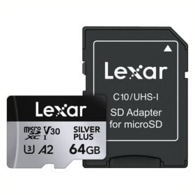 Microsdxc Lexar silver plus UHS-I  64 GB V30 Tarjeta de memoria